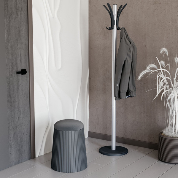 Изображение товара Пуф Sheffilton SHT-B23 (темно серый/угольно серый пластик/ткань)