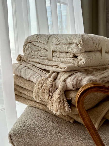 Изображение товара Плед Pole Kvetak (Беларускі лён) 195x220 25С25-ШР/у./л.с.уп. (0 Альба-2 90/сорт1)