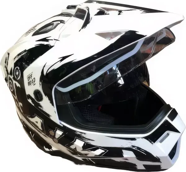 Изображение товара Мотошлем AiM JK802Y / 802Y-014-YM (Y/M, белый/черный)