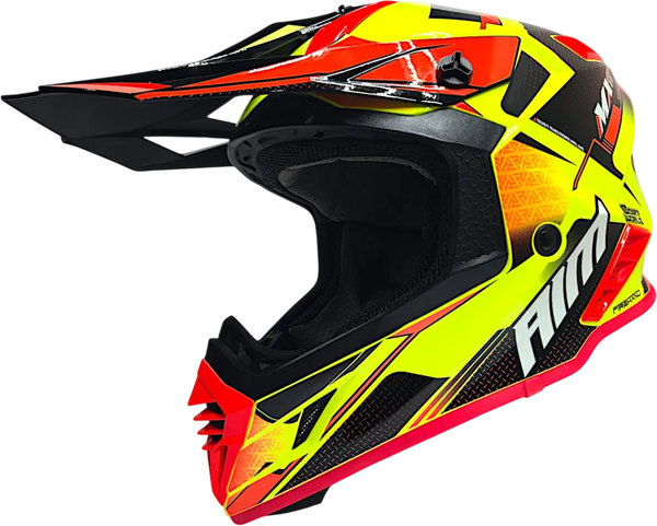 Изображение товара Мотошлем AiM RH855 Fiber Glass Swift RH855S-BYB-L (L, желтый/черный)