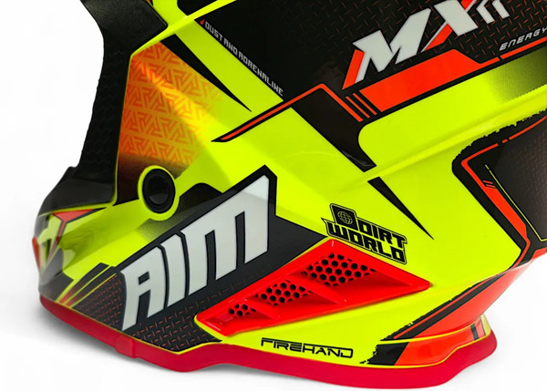 Изображение товара Мотошлем AiM RH855 Fiber Glass Swift RH855S-BYB-L (L, желтый/черный)