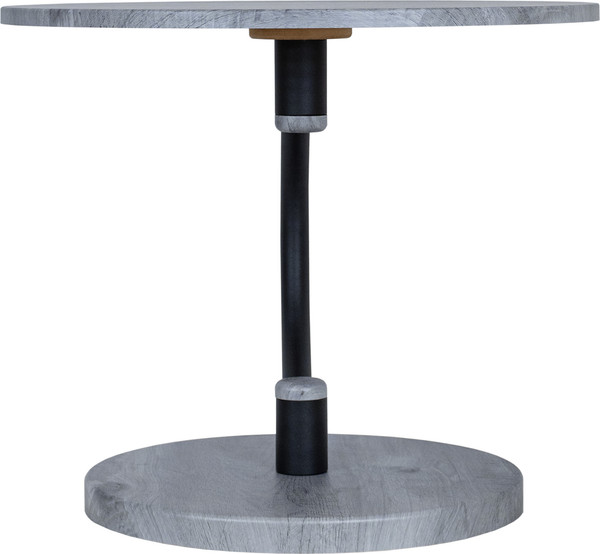 Изображение товара Журнальный столик Мебелик Дуэт 13 (орех гикори grey/черный)