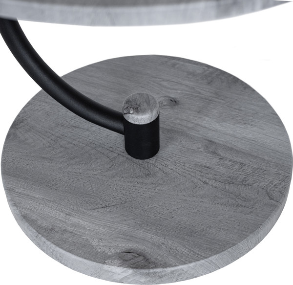 Изображение товара Журнальный столик Мебелик Дуэт 13 (орех гикори grey/черный)