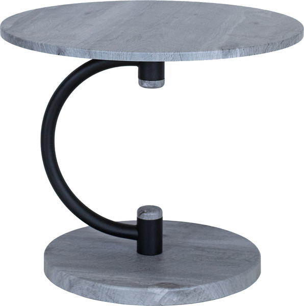 Изображение товара Журнальный столик Мебелик Дуэт 13 (орех гикори grey/черный)