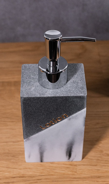 Изображение товара Дозатор для жидкого мыла Caspian Dublin 90068 (мрамор серый)