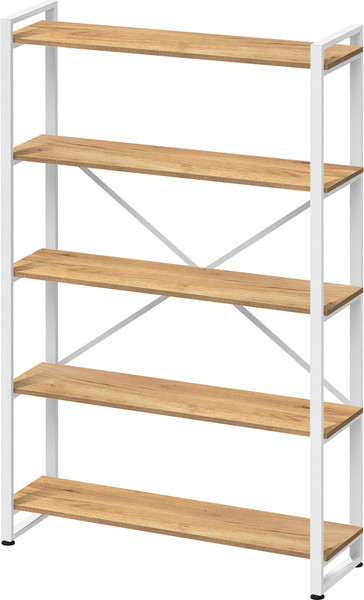 Изображение товара Стеллаж Millwood Лофт 120х35х182 / СН-4 Л (дуб золотой Craft/белый)