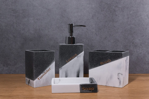 Изображение товара Мыльница Caspian Dublin 90071 (мрамор серый)