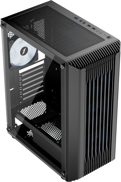 Изображение товара Корпус для компьютера 1stPlayer H6 / H6-BK-4F7 (черный, без БП)