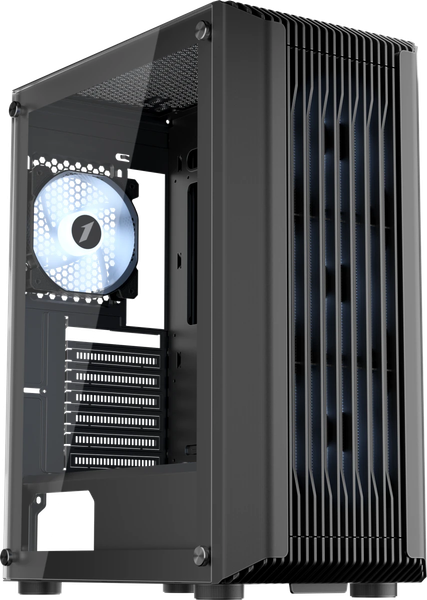 Изображение товара Корпус для компьютера 1stPlayer H6 / H6-BK-4F7 (черный, без БП)