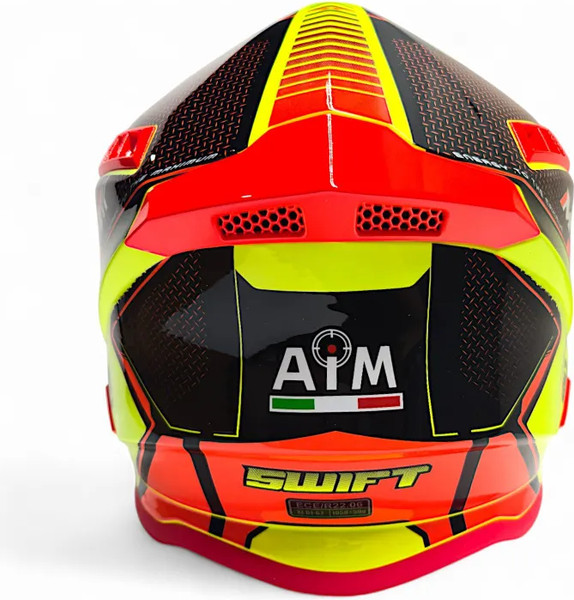 Изображение товара Мотошлем AiM RH855 Fiber Glass Swift RH855S-BYB-XXL (XXL, желтый/черный)