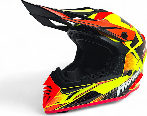 Изображение товара Мотошлем AiM RH855 Fiber Glass Swift RH855S-BYB-XXL (XXL, желтый/черный)