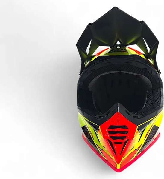 Изображение товара Мотошлем AiM RH855 Fiber Glass Swift RH855S-BYB-XXXL (XXXL, желтый/черный)