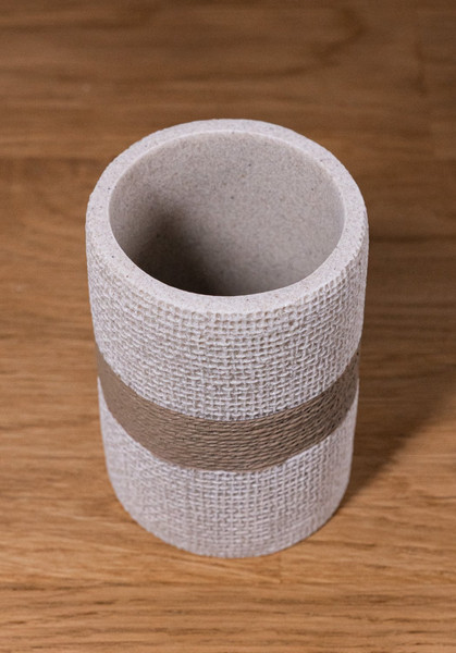 Изображение товара Стакан для зубной щетки и пасты Caspian Bristol 90074 (бежевый)