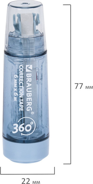 Изображение товара Корректор для текста Brauberg 272661 (со сменным картриджем)