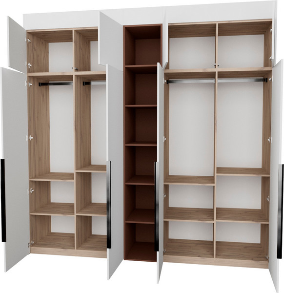 Изображение товара Шкаф Рэйгрупп Рэй S262-В11-1-EBL В11-1 (дуб элисон/белый премиум/античная латунь)