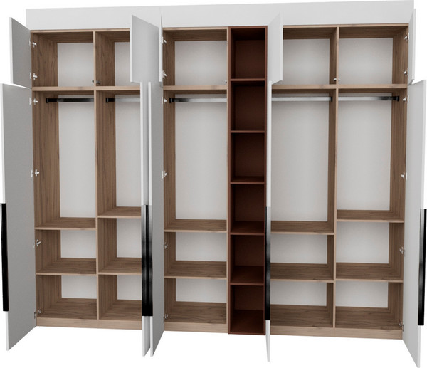 Изображение товара Шкаф Рэйгрупп Рэй S262-В13-1-EBL В13-1 (дуб элисон/белый премиум/античная латунь)