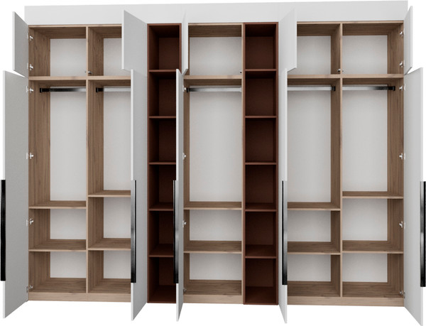 Изображение товара Шкаф Рэйгрупп Рэй S262-В16-1-EBL В16-1 (дуб элисон/белый премиум/античная латунь)