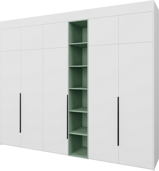 Изображение товара Шкаф Рэйгрупп Рэй S262-В14-2-EBZ В14-2 (дуб элисон/белый премиум/зеленый самшит)
