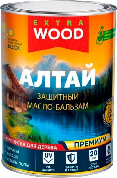 Изображение товара Защитно-декоративный состав Farbitex Wood Extra Алтай База А Эдельвейс (750мл)