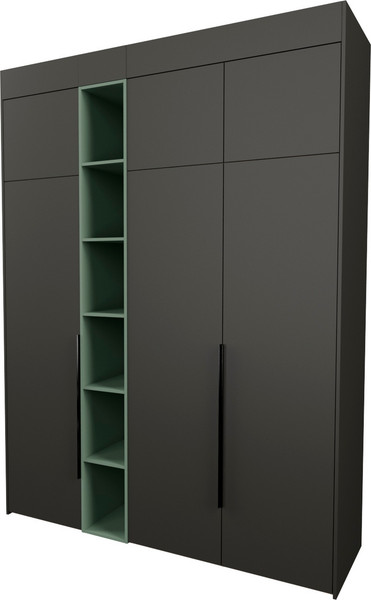 Изображение товара Шкаф Рэйгрупп Рэй S262-В7-2-WKZ В7-2 (дуб веллингтон/кобальт/зеленый самшит)