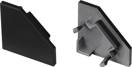 Изображение товара Заглушка для профиля Arlight SL-KANT-H18 FLAT BLACK глухая / 049431