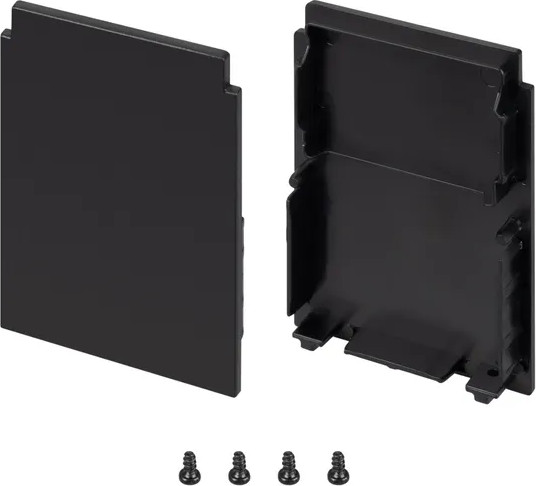 Изображение товара Заглушка для профиля Arlight SL-LINE-4050-3L-HIGH BLACK глухая / 044678