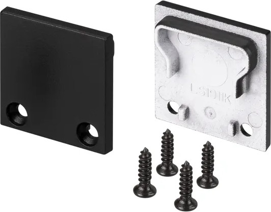 Изображение товара Заглушка для профиля Arlight SL-LINE-2011M SQUARE BLACK глухая / 029180