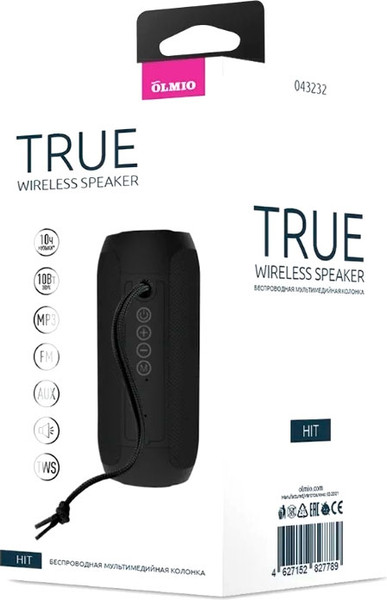 Изображение товара Портативная колонка Olmio Hit BS-01 (черный)