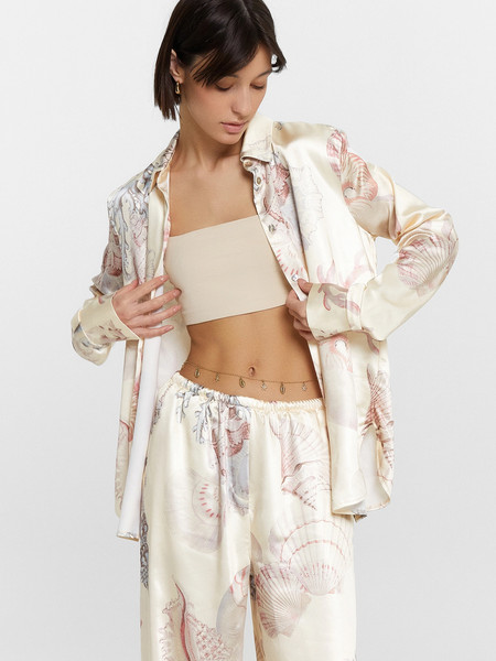 Изображение товара Блузка Mark Formelle 122869 (р.170-92-98, ракушки на сливочном)