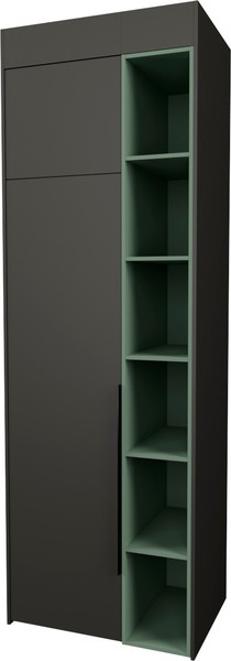 Изображение товара Шкаф Рэйгрупп Рэй S274-B1-EBL В1 (дуб веллингтон/кобальт/зеленый самшит)