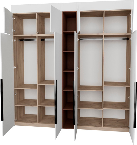 Изображение товара Шкаф Рэйгрупп Рэй S274-В10-1-EBL В10-1 (дуб элисон/белый премиум/античная латунь)