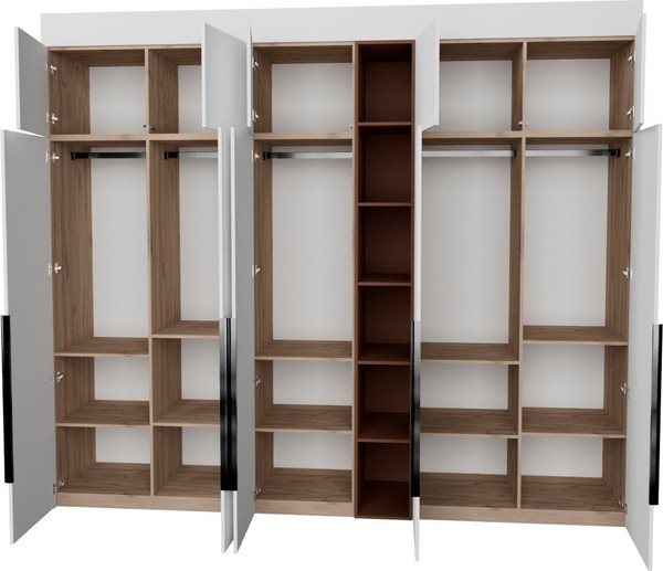 Изображение товара Шкаф Рэйгрупп Рэй S274-В13-1-EBL В13-1 (дуб элисон/белый премиум/античная латунь)