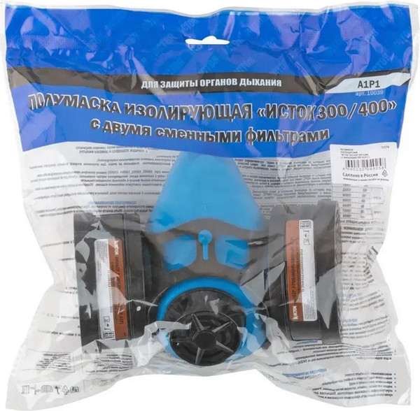 Изображение товара Респиратор Исток РУ-60М с фильтрами тип А1Р1 / 12379