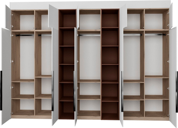 Изображение товара Шкаф Рэйгрупп Рэй S274-В17-1-EBL В17-1 (дуб элисон/белый премиум/античная латунь)