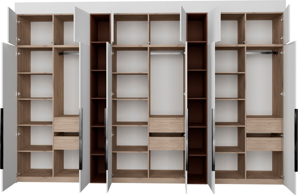 Изображение товара Шкаф Рэйгрупп Рэй S274-В18-4-EBL В18-4 (дуб элисон/белый премиум/античная латунь)