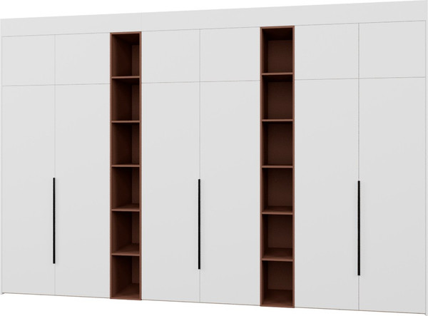 Изображение товара Шкаф Рэйгрупп Рэй S274-В18-4-EBL В18-4 (дуб элисон/белый премиум/античная латунь)