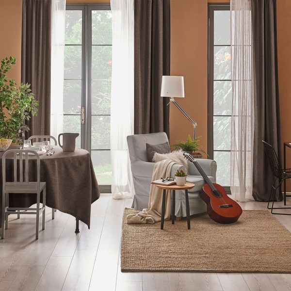 Изображение товара Комплект штор Волшебная ночь Рогожка 165x270см / 721881 (2шт, шоколад)