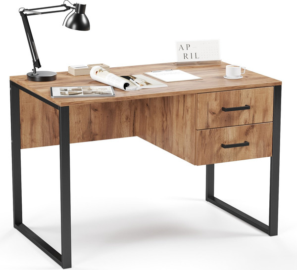 Изображение товара Письменный стол Soma Slava 110x66 (дуб крафт золотой/черный)