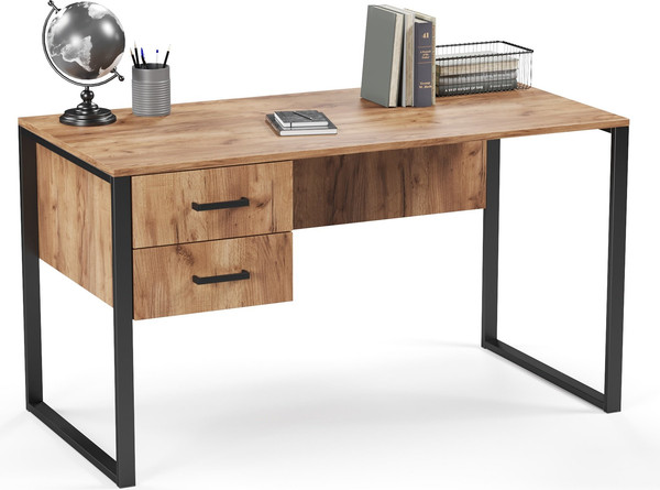 Изображение товара Письменный стол Soma Slava 135x66 (дуб крафт золотой/черный)