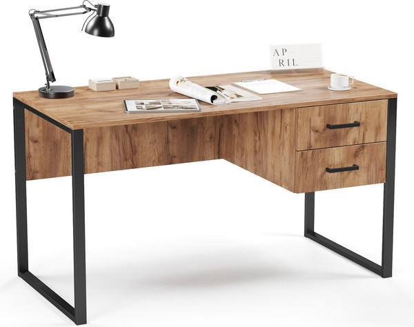 Изображение товара Письменный стол Soma Slava 135x66 (дуб крафт золотой/черный)