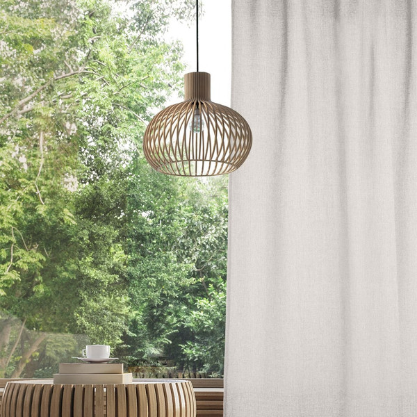 Изображение товара Комплект штор Волшебная ночь Рогожка 200x270см 2 подхвата / 757472 (2шт, экрю)