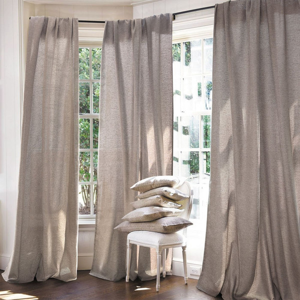 Изображение товара Комплект штор Волшебная ночь Рогожка 200x270см 2 подхвата / 757480 (2шт, какао)