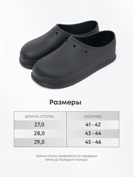 Изображение товара Галоши Chobot Мужские / 2528070/2528072 (р.41-42, черный)