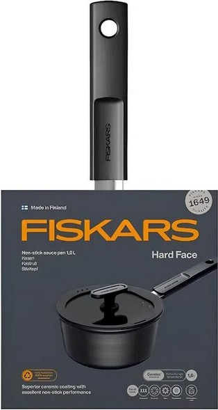 Изображение товара Сотейник Fiskars Hard Face / 1075524 (с крышкой)