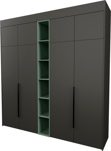 Изображение товара Шкаф Рэйгрупп Рэй S274-В10-1-WKZ В10-1 (дуб веллингтон/кобальт/зеленый самшит)