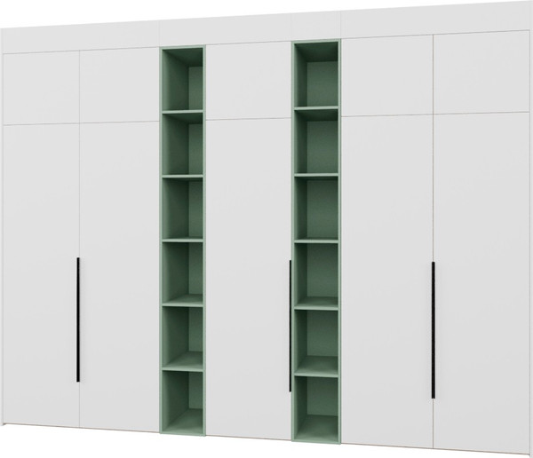 Изображение товара Шкаф Рэйгрупп Рэй S274-В16-2-EBZ В16-2 (дуб элисон/белый премиум/зеленый самшит)