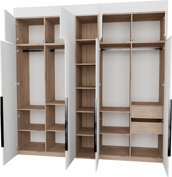 Изображение товара Шкаф Рэйгрупп Рэй S262-В11-2-EBЕ В11-2 (дуб элисон/белый премиум)