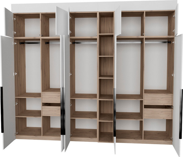 Изображение товара Шкаф Рэйгрупп Рэй S262-В13-3-EBЕ В13-3 (дуб элисон/белый премиум)