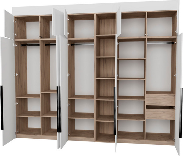 Изображение товара Шкаф Рэйгрупп Рэй S262-В14-2-EBЕ В14-2 (дуб элисон/белый премиум)