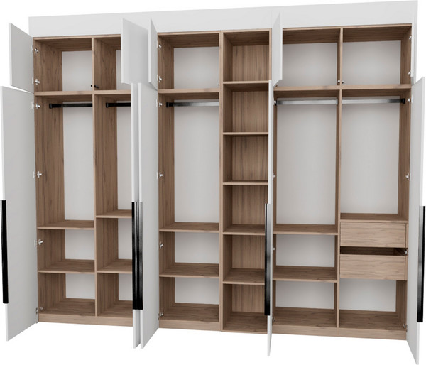 Изображение товара Шкаф Рэйгрупп Рэй S262-В14-2-EBЕ В14-2 (дуб элисон/белый премиум)